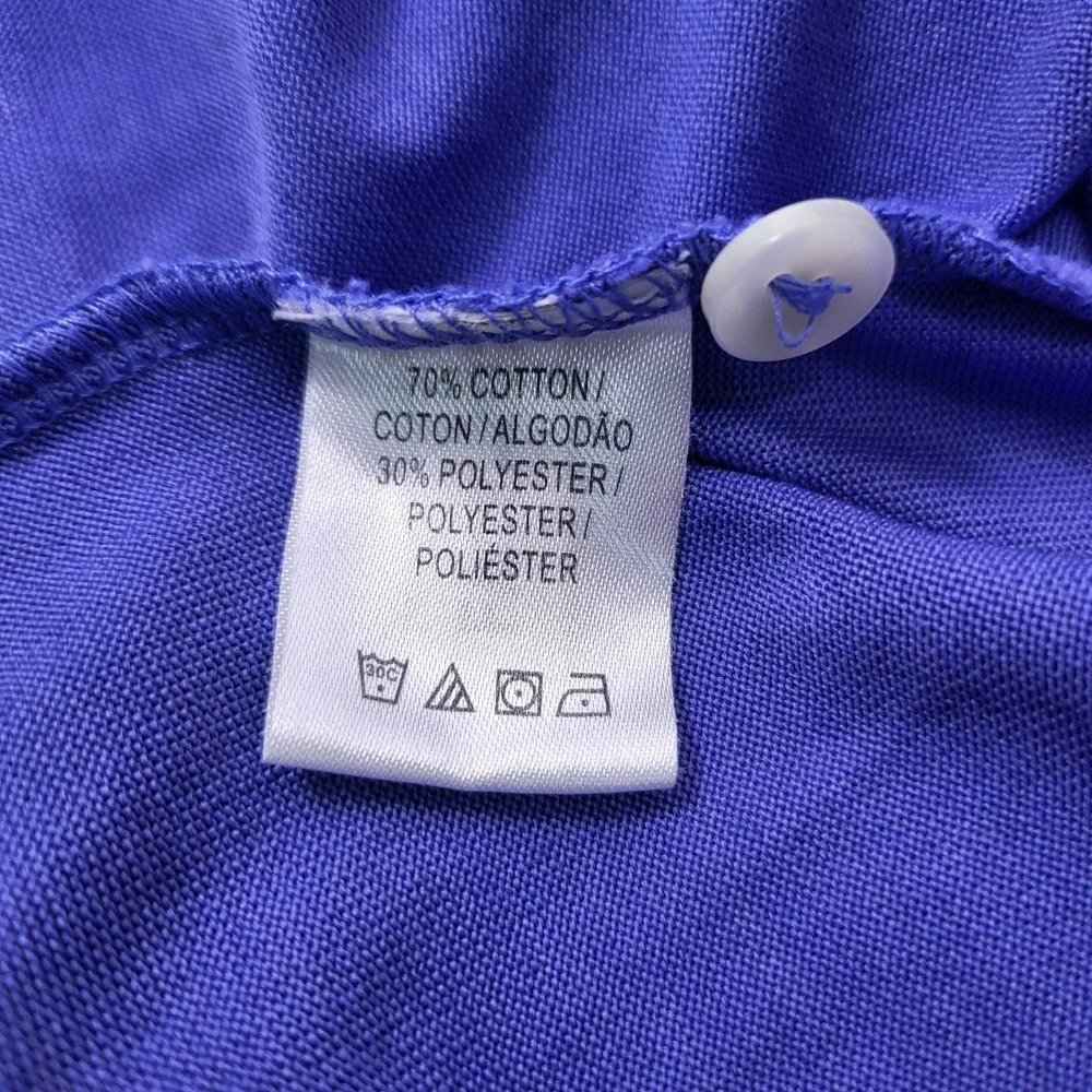 Fairway & Greene Polo Shirt Men's Medium ‎ Pureformance blue With Pocket
